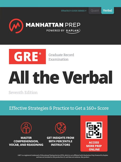 Cover image for GRE All the Verbal